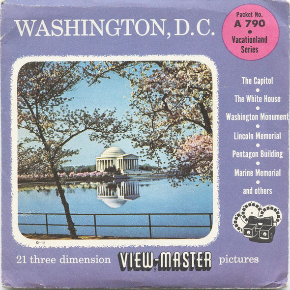 5 ANDREW - Washington, D.C - View-Master 3 Reel Packet - vintage - A790-S4 Packet 3dstereo 