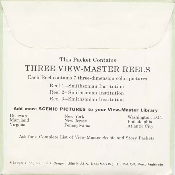 5 ANDREW - Smithsonian Institution - View-Master 3 Reel Packet - vintage - A792-S4 Packet 3dstereo 