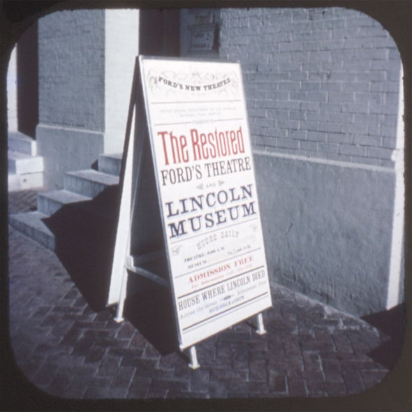 7 ANDREW - Restored Ford's Theatre and Lincoln Museum - View-Master 3 Reel Packet - vintage - A798-G1A Packet 3dstereo 