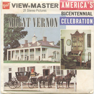 10 ANDREW - Mount Vernon - View-Master 3 Reel Economy Packet - vintage - A812-G3A Packet 3dstereo 