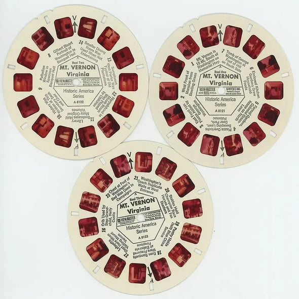 Mount Vernon - View-Master 3 Reel Packet - 1970's view - vintage (PKT-A812-G5A) Packet 3dstereo 