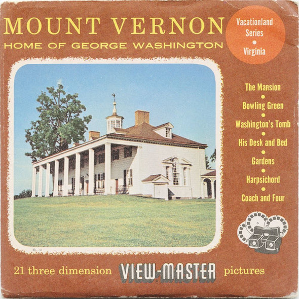 9 ANDREW - Mount Vernon- View-Master 3 Reel Packet - vintage - 76-A,B,C-S3 Packet 3Dstereo 