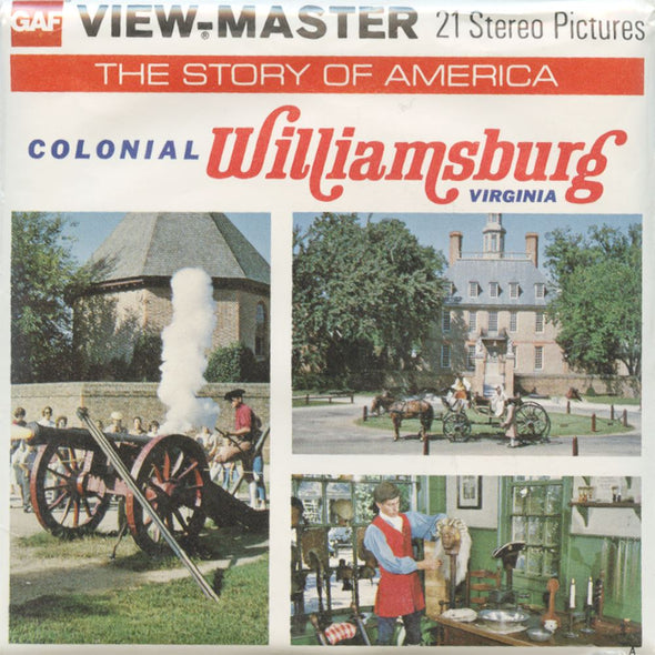 5 ANDREW - Colonial Williamsburg - View-Master 3 Reel Packet - vintage - A813-G5A Packet 3dstereo 