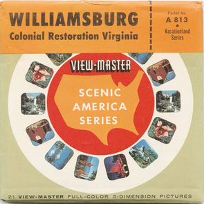 9 ANDREW - Williamsburg - View-Master 3 Reel Packet - vintage - A813-SU Packet 3dstereo 