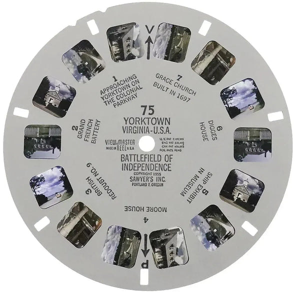 Historic Cities of Virginia - View-Master 3 Reel Packet - 1950s views - vintage - (HCVIRG-S3) Packet 3dstereo 