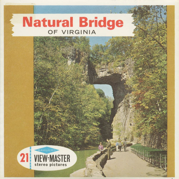 5 ANDREW - Natural Bridge of Virginia - View-Master 3 Reel Packet - vintage - A828-S6A Packet 3dstereo 