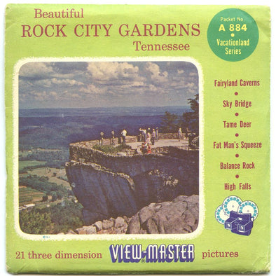 4 ANDREW - Rock City Gardens - View-Master 3 Reel Packet - vintage - A884-S4 Packet 3dstereo 