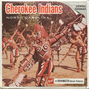 5 ANDREW - Cherokee Indians - View-Master 3 Reel Packet - vintage - A891-G1A Packet 3dstereo 