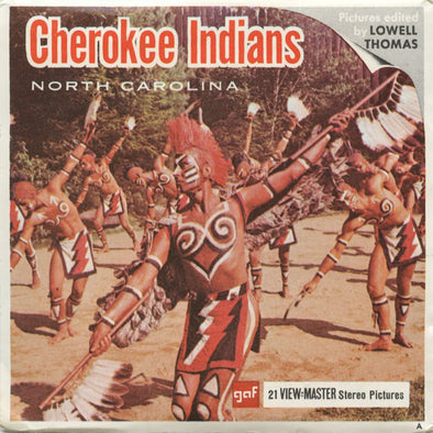 5 ANDREW - Cherokee Indians - View-Master 3 Reel Packet - vintage - A891-G1A Packet 3dstereo 