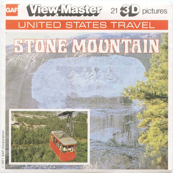 10 ANDREW - Stone Mountain - View-Master 3 Reel Economy Packet - vintage - A920-G6 Packet 3dstereo 