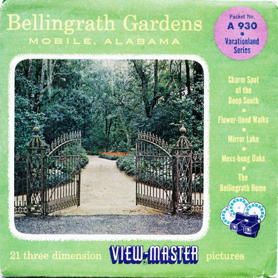 5 ANDREW - Bellingrath Gardens - View-Master 3 Reel Packet - vintage - A930-S4 Packet 3dstereo 
