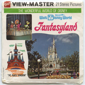 Fantasyland - View-Master 3 Reel Packet - 1970s Views - Vintage - (A948-G3A) Packet 3Dstereo 