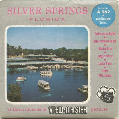 5 ANDREW - Silver Springs - Florida - View-Master 3 Reel Packet - vintage - A962-S4 Packet 3dstereo 