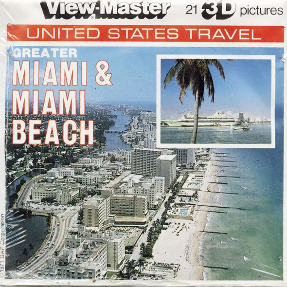 5 ANDREW - Greater Miami & Miami Beach - View-Master 3 Reel Packet - vintage - A963-V2 Packet 3dstereo 