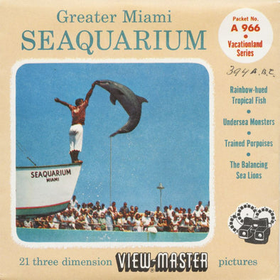 5 ANDREW - Greater Miami Seaquarium - View-Master 3 Reel Packet - vintage - A966-S4 Packet 3dstereo 