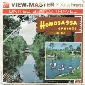 Homosassa Springs - View-Master 3 Reel Packet - vintage - A973-G3B Packet 3dstereo 