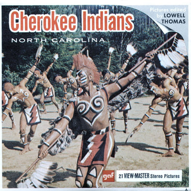 4 ANDREW - Cherokee Indians - View-Master 3 Reel Packet - vintage - A981-G1A Packet 3dstereo 