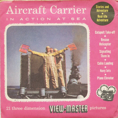 5 ANDREW - Aircraft Carrier in Action at Sea - View-Master 3 Reel Packet - vintage - 760-A,B,C-S3 Packet 3dstereo 