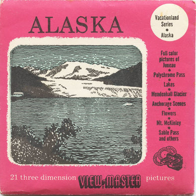 5 ANDREW - Alaska - View-Master 3 Reel Packet - vintage - 304,306,308-S3D Packet 3dstereo 