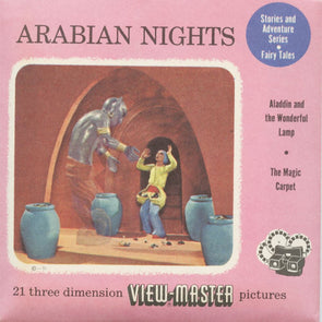 6 ANDREW - Arabian Nights - View-Master 3 Reel Packet - vintage -S3 Packet 3dstereo 