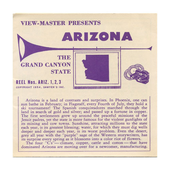 5 ANDREW - Arizona - View-Master 3 Reel Packet - vintage - S2 Packet 3dstereo 