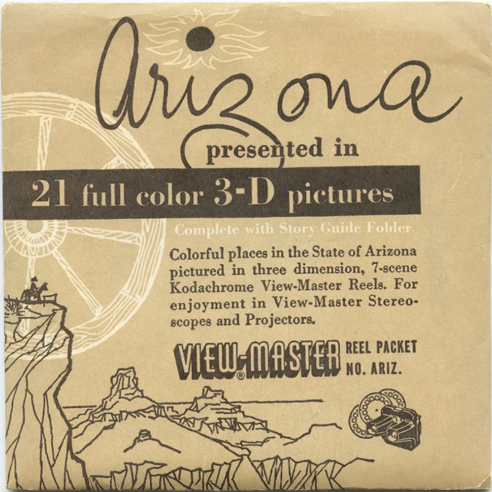 View Master Packet Arizona - View-Master 3 Reel Packet - vintage - S2 – 3Dstereo.com