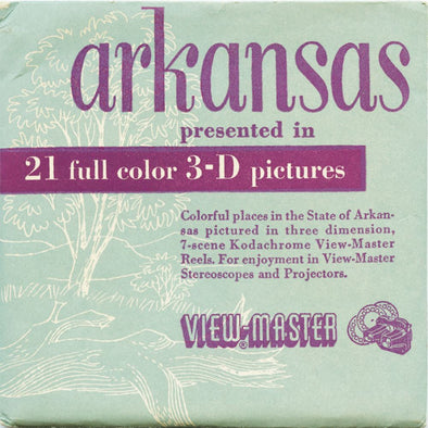 5 ANDREW - Arkansas - View-Master 3 Reel Packet - vintage - AK1,AK2,AK3-S2 Packet 3dstereo 