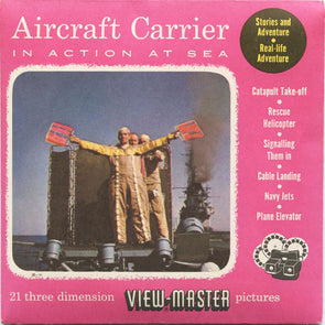 5 ANDREW - Aircraft Carrier in Action at Sea - View-Master 3 Reel Packet - 1956 - vintage - 760ABC-S3 Packet 3dstereo 
