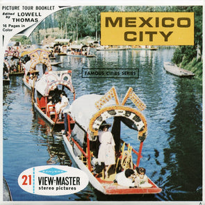 Mexico City - View-Master 3 Reel Packet - vintage - B002-S6A Packet 3dstereo 