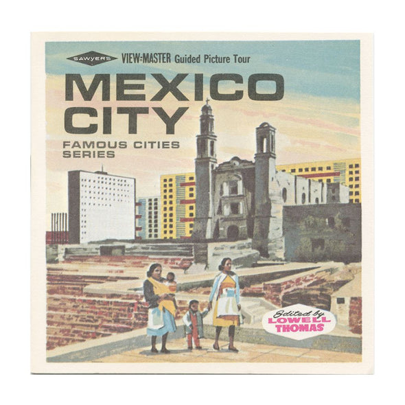 Mexico City - View-Master 3 Reel Packet - vintage - B002-S6A Packet 3dstereo 