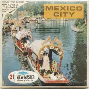 Mexico City - View-Master 3 Reel Packet - vintage - B002-S6A Packet 3dstereo 