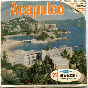 Acapulco - View-Master 3 Reel Packet - 1960s - views - vintage - (PKT-B003B-S6mint) Packet 3dstereo 