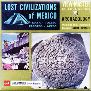 Lost Civilizations of Mexico - View-Master 3 Reel Packet - vintage - B008-G1A Packet 3dstereo 