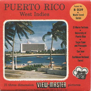 5 ANDREW - Puerto Rico - View-Master 3 Reel Packet - 1957 - vintage - B039-S4 Packet 3dstereo 