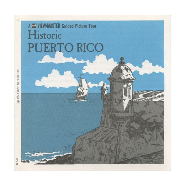 4 ANDREW - Historic Puerto Rico - View-Master 3 Reel Packet - 1974 - vintage - B041-G3A Packet 3dstereo 
