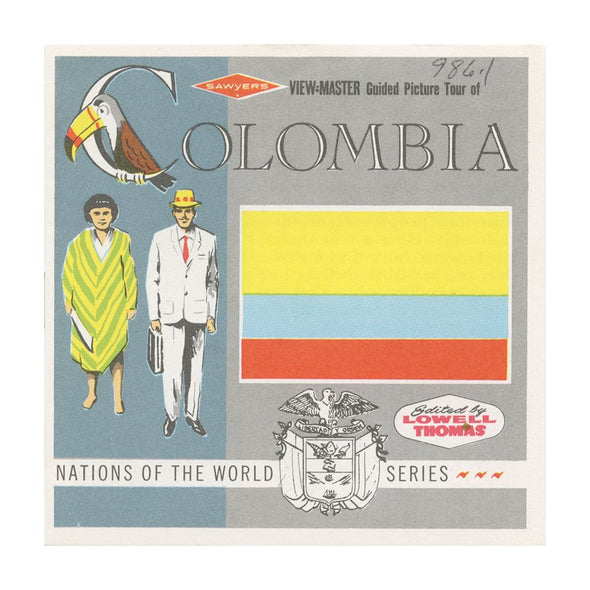 10 ANDREW - Colombia - View-Master 3 Reel Economy Packet - vintage - B044-S6A Packet 3dstereo 