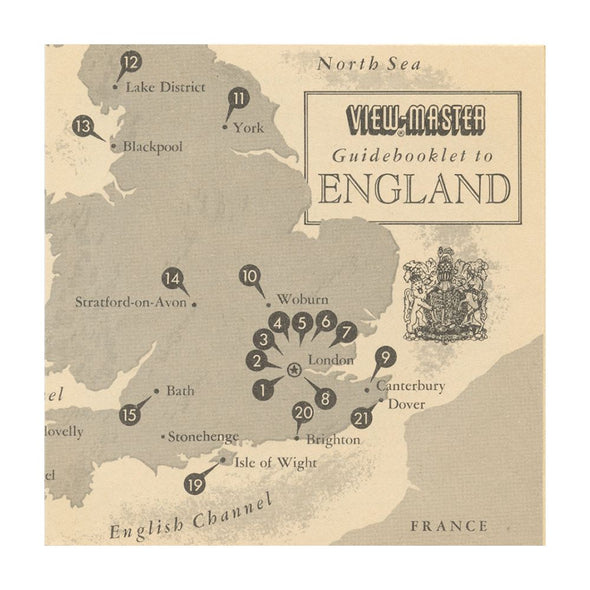 England - View-Master 3 Reel Packet - vintage - B156-S5 Packet 3dstereo 