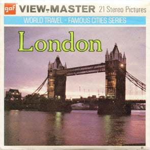 London - View-Master 3 Reel Economy Packet - vintage - B157-G3B Packet 3Dstereo 