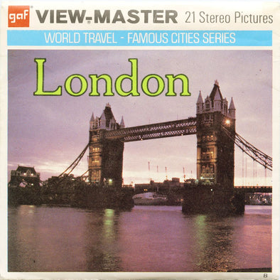 London - View-Master 3 Reel Economy Packet - vintage - B157-G3B Packet 3Dstereo 