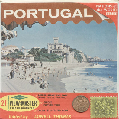 6 ANDREW - Portugal - View-Master 3 Reel Packet - Coin & Stamp - Nations of the World - vintage - B168-S6A Packet 3dstereo 