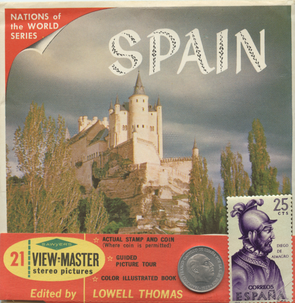 Spain - View-Master 3 Reel Packet - Coin & Stamp - Nations of the World - vintage - B171-S6A