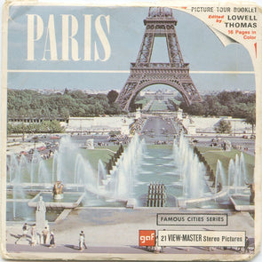 9 ANDREW - Paris - View-Master 3 Reel Economy Packet - vintage - B177-G1A Packet 3Dstereo 