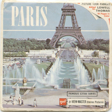 9 ANDREW - Paris - View-Master 3 Reel Economy Packet - vintage - B177-G1A Packet 3Dstereo 