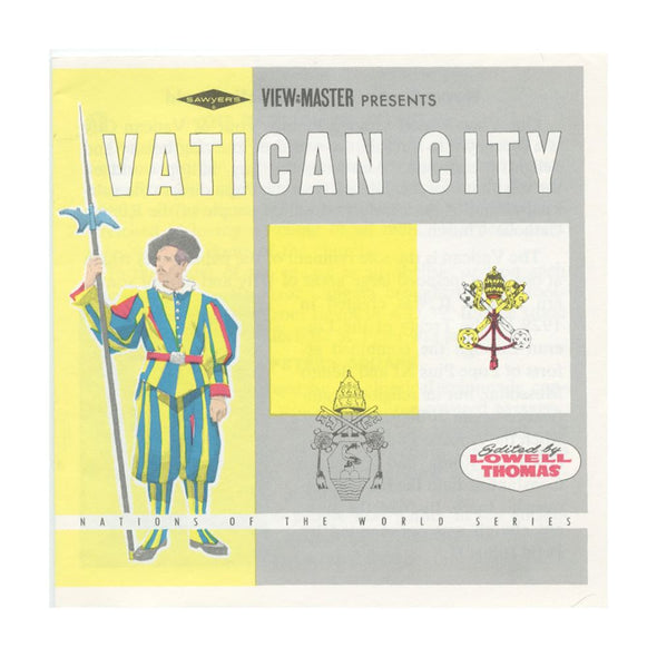 6 ANDREW - Vatican City - View-Master 3 Reel Packet - vintage - Coin & Stamp - Nations of the World - B178-S6A Packet 3dstereo 