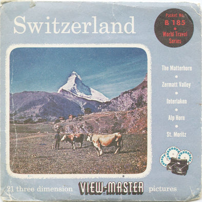 10 ANDREW - Switzerland - View-Master 3 Reel Economy Packet - vintage - B185-S4 Packet 3Dstereo 