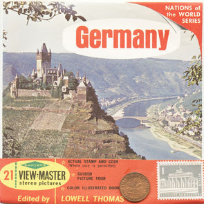 6 ANDREW - Germany - View-Master 3 Reel Packet - Coin & Stamp - Nations of the World - vintage - B193-S6A Packet 3dstereo 