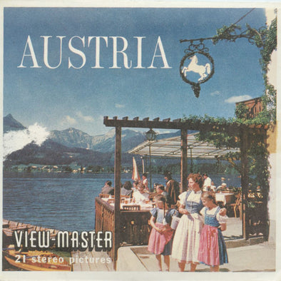 6 ANDREW - Austria - View-Master 3 Reel Packet - Coin & Stamp - Nations of the World - vintage - B198-S5 Packet 3dstereo 