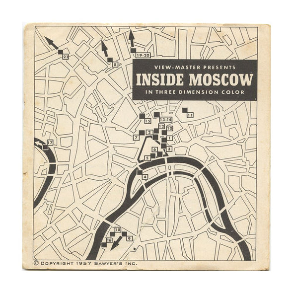 Inside Moscow - View-Master 3 Reel Packet - vintage - B210-SU Packet 3dstereo 