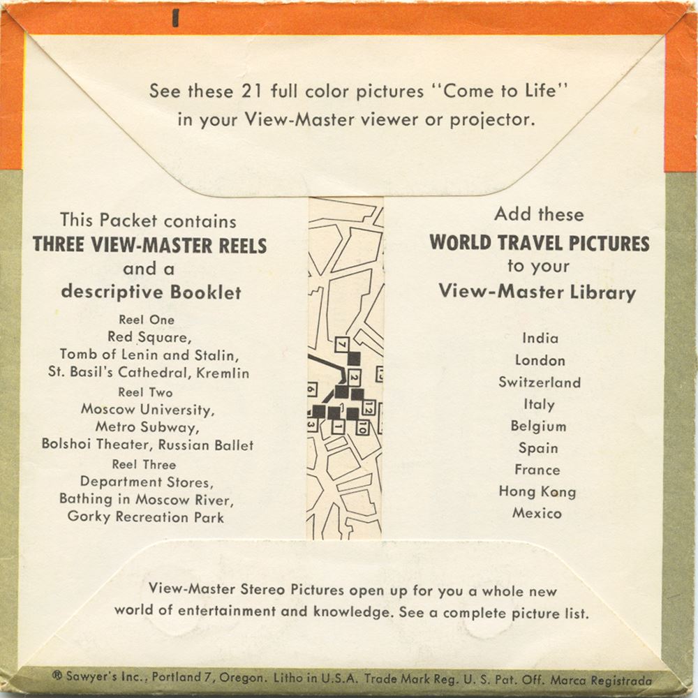 View Master Packet Inside Moscow - View-Master 3 Reel Packet - vintage - B210-SU ...