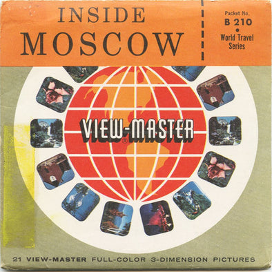 Inside Moscow - View-Master 3 Reel Packet - vintage - B210-SU Packet 3dstereo 